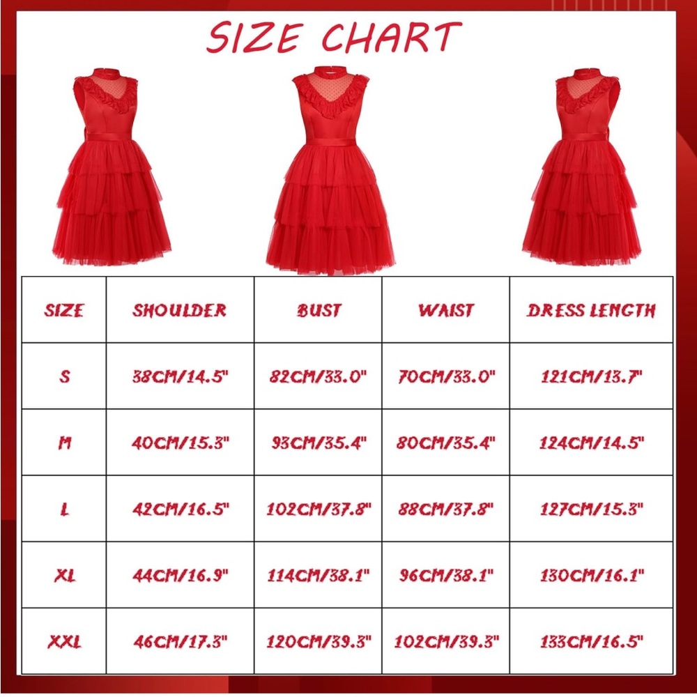 Beetlejuice Lydia Deetz red wedding costume - Picture 4 of 5